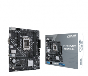 Tarjeta Madre ASUS Micro-ATX H610M-K D4, S-1700, Intel H610, HDMI, 64GB DDR4 para Intel ― Requiere Actualización de BIOS para Procesadores Intel 13va. Generación ― Slot de RAM DIMM_A1 no funciona, daño en pines 