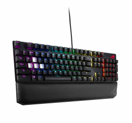 Teclado Gamer ASUS ROG STRIX Scope Deluxe LED RGB, Teclado Mecánico, Alámbrico, Negro (Inglés) 