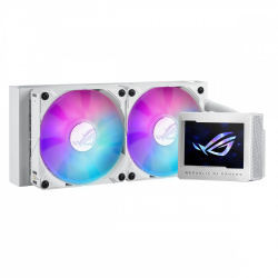 ASUS ROG ROG RYUJIN III 240 ARGB White Edition ARGB Enfriamiento Líquido para CPU, 2x 120mm, 600 - 2200RPM, Blanco 