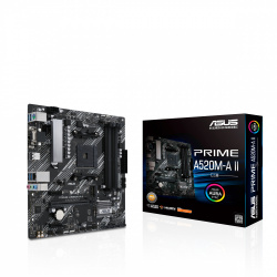Tarjeta Madre ASUS Micro ATX PRIME A520M-A II CSM, S-AM4, AMD A520, HDMI, 128GB DDR4 para AMD ― Abierto 