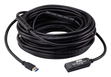 Aten Cable Extensor USB 3.2 Macho - USB C Hembra, 20 Metros, Negro 