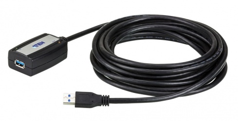 Aten Cable de Extensión USB Macho - USB Hembra, 5 Metros, Negro 