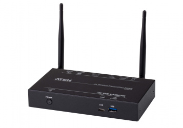 Aten Sistema Inalámbrico para Presentación VP2020, RJ-45/HDMI/VGA/USB, Negro 