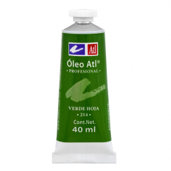 ATL Pintura Óleo para Arte, 40ml, Verde Hoja, No. 214 