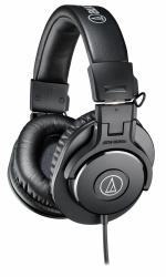 Audio-Technica Audífonos ATH-M30X, Alámbrico, 3 Metros, 3.5mm, Negro 