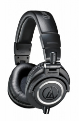 Audio-Technica Audífonos ATH-M50X, Alámbrico, 3 Metros, 3.5mm, Negro 