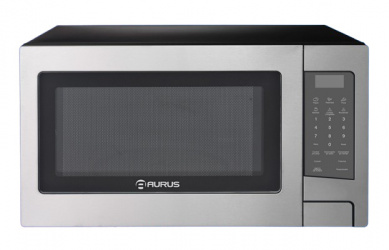 Aurus Horno de Microondas AMP14SS, 1.4 Pies Cúbicos, 1000W, Negro/Acero Inoxidable 