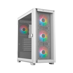 Gabinete Balam Rush Carbono Twin Mate 9000 con Ventana RGB, Full-Tower, ATX/E-ATXMicro-ATX/Mini-ITX, USB 3.0/2.0, sin Fuente, 4 Ventiladores RGB Instalados, Blanco ― Daño estetico en una de las patas. 