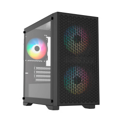 Gabinete Balam Rush Carbono Aircool 4000A, Mini-Tower, Micro-ATX/Mini-ITX, USB 2.0/3.0, sin Fuente, 3 Ventiladores Instalados, Negro 