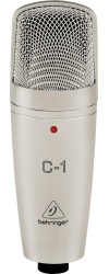 Behringer Micrófono Condensador C-1, Alámbrico, Plata 