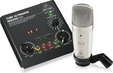 Behringer Sistema de Grabación VOICE STUDIO, incluye Micrófono y Preamplificador 