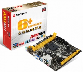 Tarjeta Madre Biostar micro ATX AM1MH, S-AM1, HDMI, 16GB DDR3, para AMD 