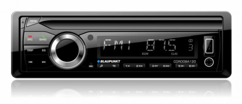 Blaupunkt Autoestéreo CORDOBA 120, 80W, ​Bluetooth, MP3/WMA, USB/AUX, Negro 