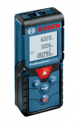 Bosch Medidor de Distancias GLM-40, hasta 40 Metros, Negro/Azul 