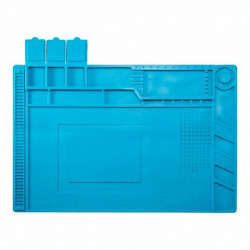 Brobotix Tapete Organizador Antiestático de Silicón, 300 x 450mm, Azul 