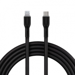 BRobotix Cable USB-C Macho - Lightning Macho, 1 Metro, Negro 