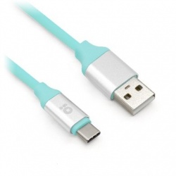 BRobotix Cable USB A Macho - USB C Macho, 1 Metro, Aqua 