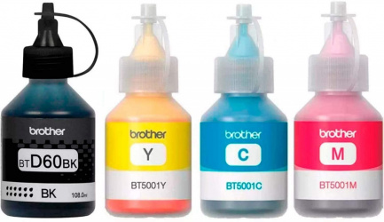 Kit de Tanque de Tinta Brother KIT-T310-4CL, 48ml, 4 Botellas, BTD60BK/BT5001Y/BT5001M/BT5001C 