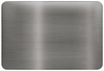 Bticino Placa Ciega de Aluminio para Pared JA4803M0ATQ, Titanio 