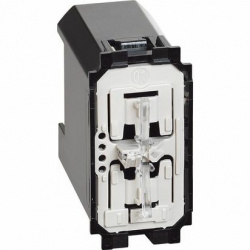 Bticino Dimmer de 2 Hilos K4411C, 100 - 240V, 75W, Negro/Blanco 