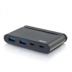 C2G Hub Thunderbolt 3 Macho - 4 Puertos 2x USB, 2x USB-C Hembra, 5000Mbit/s, Negro 