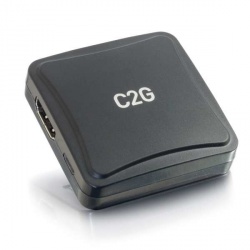 C2G Adaptador VGA/3.5mm Hembra - HDMI/Micro USB B Hembra, Negro 