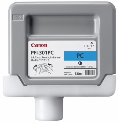 Tanque de Tinta Canon PFI-301PC Cian 