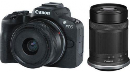 Cámara Digital Canon EOS R50, 24.2MP, Negro 