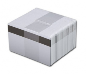 Card Depot Tarjetas de PVC con Banda Magnética, 8.5 x 5.4cm, Blanco, 100 Tarjetas 