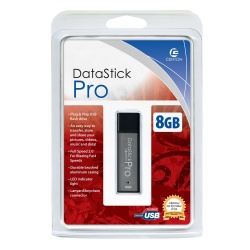 Memoria USB Centon DataStick Pro, 8GB, USB 2.0, Gris 