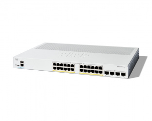 Switch Cisco Gigabit Ethernet Catalyst 1200, 28 Puertos PoE+ 10/100/1000Mbps + 4 Puertos SFP, 195W, 56 Gbit/s, 8000 Entradas - Administrable 