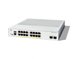 Switch Cisco Gigabit Ethernet Catalyst 1300, 16 Puertos PoE+ 10/100/1000Mbps + 2 Puertos SFP, 240W, 36 Gbit/s, 16000 Entradas - Administrable 