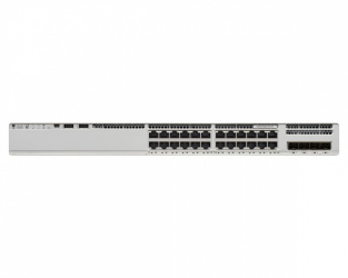 Switch Cisco Gigabit Ethernet Catalyst 9200L, 24 Puertos 10/100/1000Mbps, 128 Gbit/s, 16.000 Entradas - Administrable ― Cuenta con algunos raspones leves. 