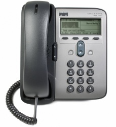 Cisco Teléfono IP 7911G, PoE, 2x RJ-45, Altavoz, Gris/Plata 
