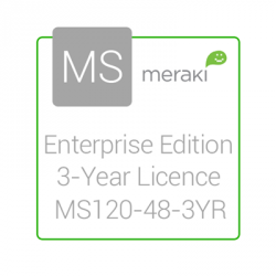 Cisco Meraki Licencia y Soporte Empresarial, 1 Licencia, 3 Años, para MS120-48 