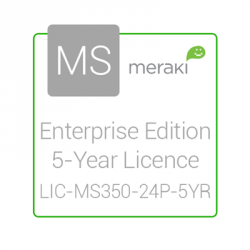 Cisco Meraki Licencia y Soporte Empresarial, 1 Licencia, 5 Años, para MS350-24P 