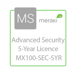 Cisco Meraki Licencia de Seguridad Avanzada y Soporte, 1 Licencia, 5 Años, para MX100 