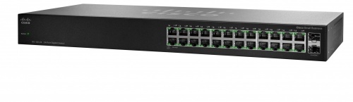 Switch Cisco Gigabit Ethernet SG100-24, 10/100/1000Mbps, 48Gbit/s, 24 Puertos - No Administrable 