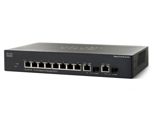 Switch Cisco Gigabit Ethernet SG300-10P, 10/100/1000Mbps, 20Gbit/s, 10 Puertos, 8000 Entradas – No Administrable 