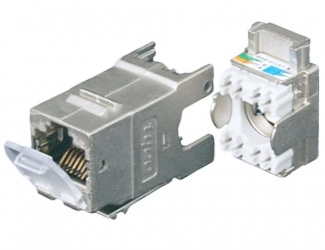 CommScope Jack de Red Cat6a, RJ-45, Plata 