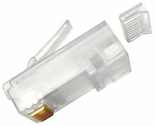 CoomScope Plug Modular RJ-45, Cat6/6a, Transparente, 100 Piezas 