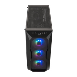 Gabinete Cooler Master MasterBox TD500 ARGB con Ventana, Midi-Tower, ATX/EATX/Micro ATX/Mini-ITX, USB 3.0, sin Fuente, 4 Ventiladores Instalados (3x RGB), Negro ― Abierto 