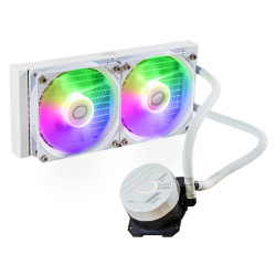 Cooler Master MasterLiquid 240L Core ARGB White Enfriamiento Líquido para CPU, 2 x 120mm, 650-1750RPM ― leves detalles esteticos debido al uso 