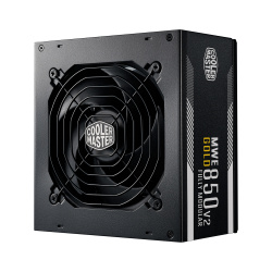 Fuente de Poder Cooler Master MWE GOLD 850 V2 80 PLUS Gold, Modular, 24-pines ATX, 120mm, 850W ― Cuenta con leves detalles como raspones en esquinas. 