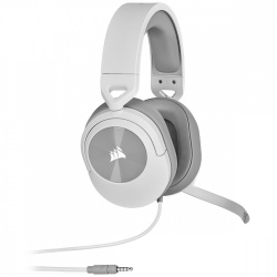 Corsair Audífonos Gamer HS55 STEREO, Alámbrico, 1.8 Metros, 3.5mm, Blanco 