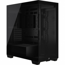 Gabinete Corsair Icue Link 3500X RGB, Midi-Tower, Mini-ITX/Micro-ATX/ATX/E-ATX, USB 3.2, sin Fuente, sin Ventiladores Instalados, Negro 