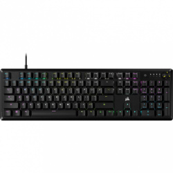 Teclado Gamer Corsair K70 CORE RGB, Teclado Mecánico, Switch MLX Red, Alámbrico, Negro, (Inglés) 