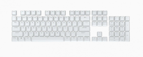 Corsair Set de 104 Teclas PBT DOUBLE-SHOT PRO, para Teclados Mecánicos, Blanco 