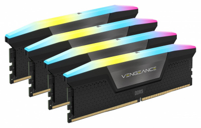 Kit Memoria RAM Corsair Vengeance RGB DDR5, 5600MHz, 128GB - 4 x 32GB, CL40, XMP 