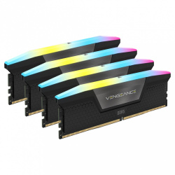 Kit Memoria RAM Corsair Vengeance RGB DDR5, 4800MHz, 96GB (4 x 24GB ), Non-ECC, CL32, XMP 